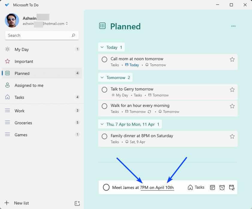 微软待办应用增加智能截止日期和提醒识别的支持（适用于 Windows）
