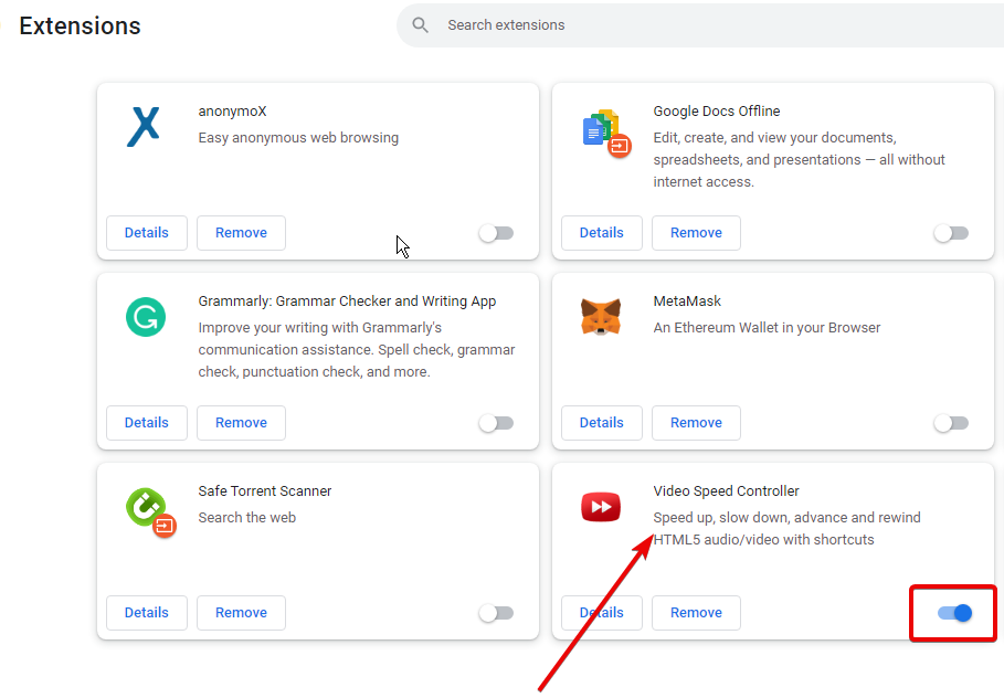 修复多设备上视频速度控制器无效的问题