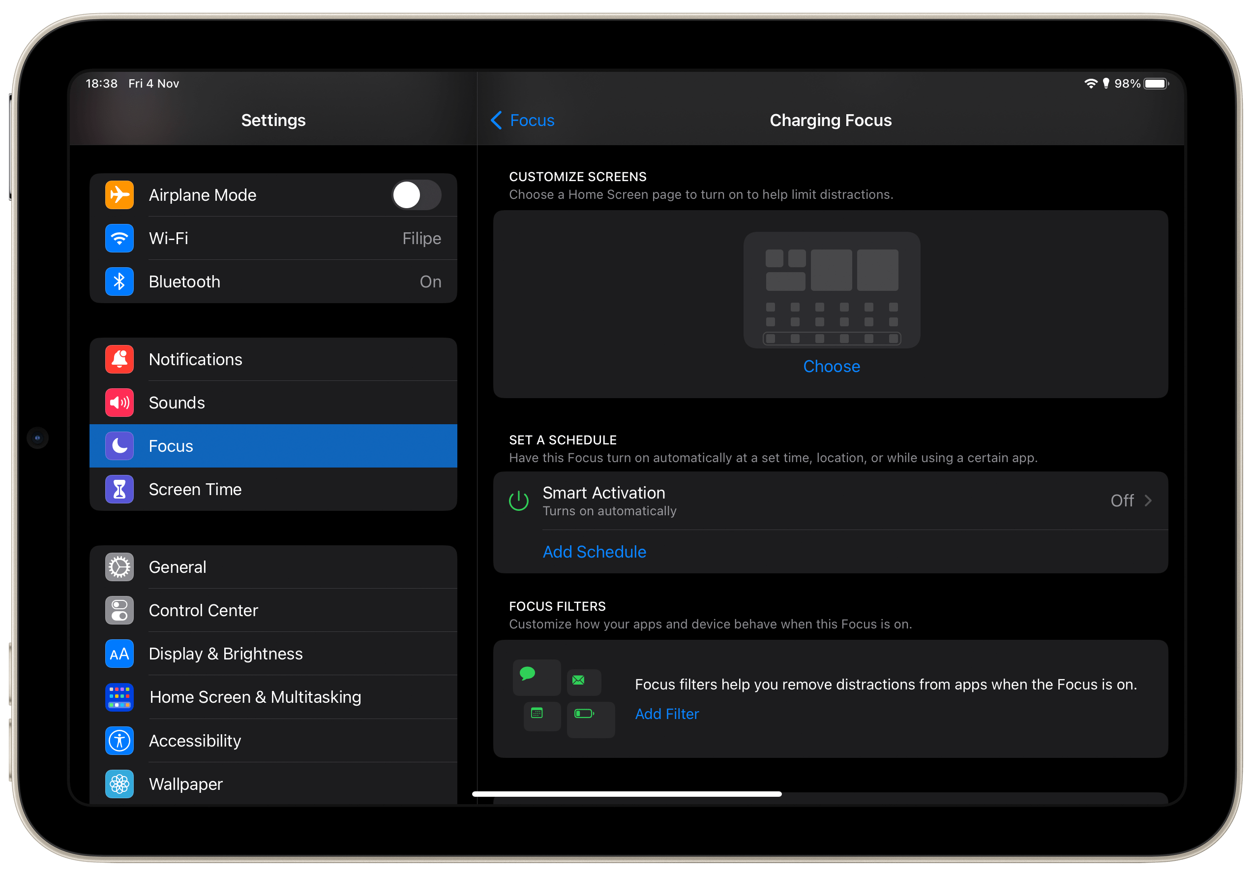 如何在 iPadOS 16 上使用 iPad 上的新焦点滤镜