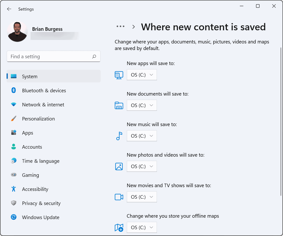 如何更改 Windows 11 的默认文件保存位置？