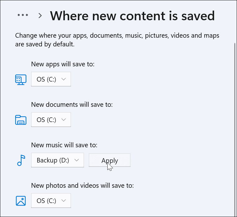 如何更改 Windows 11 的默认文件保存位置？