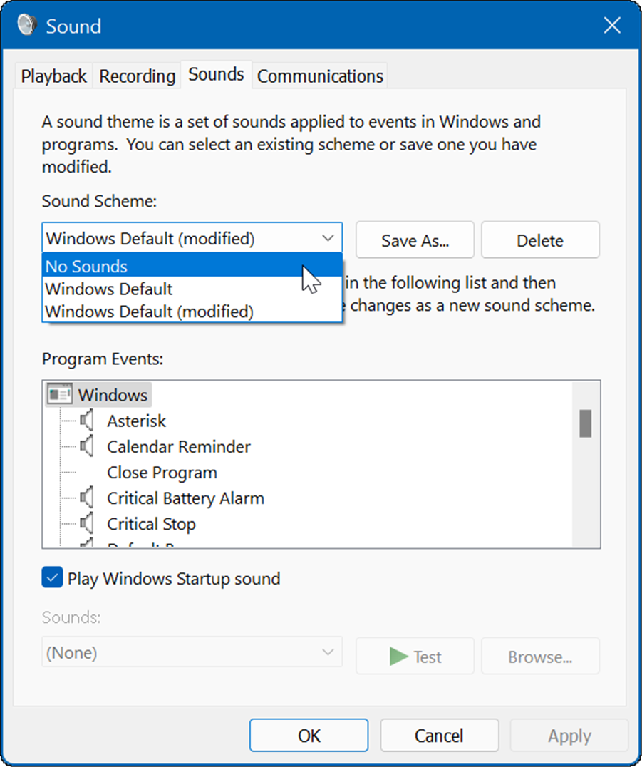 如何在 Windows 11 上管理系统声音