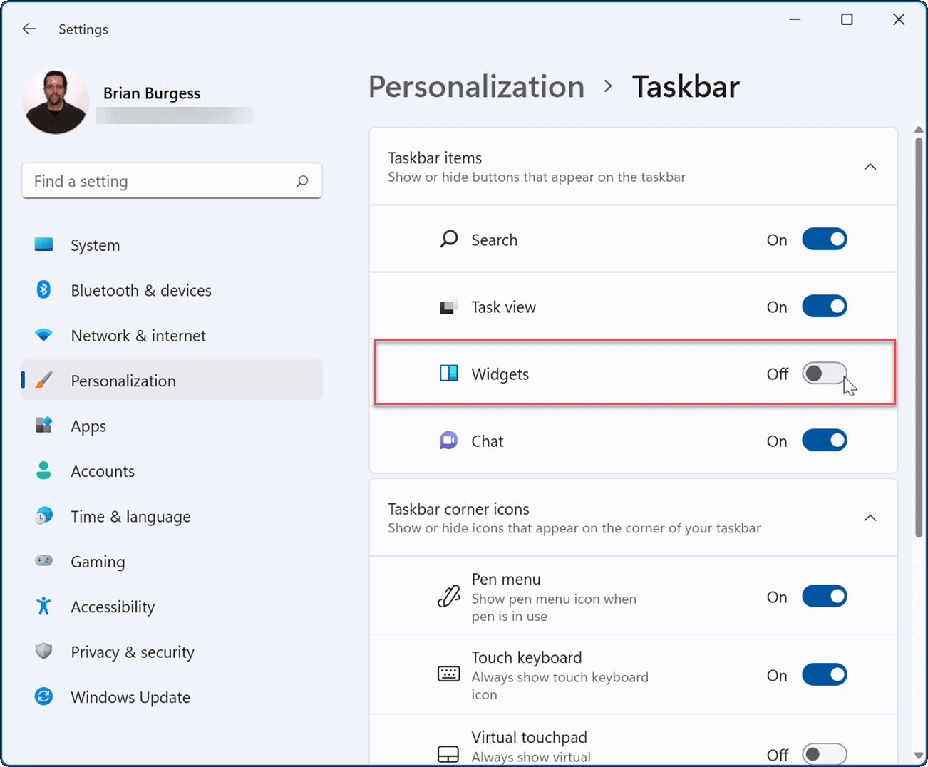 如何在Windows 11中卸载天气小部件？