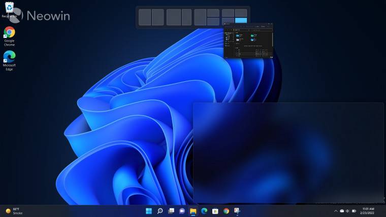 Windows 11 Dev Channel Build 22557中的对齐布局解析