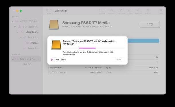 如何在Mac上格式化USB驱动器
