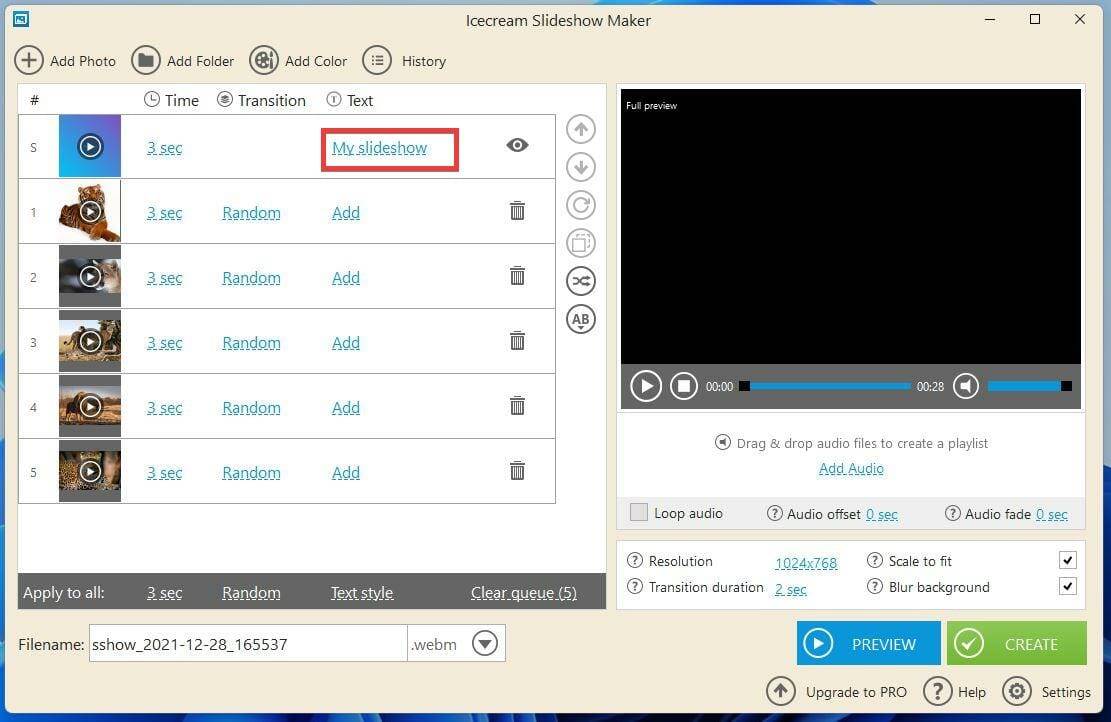 如何用Windows 11制作带音乐的幻灯片？