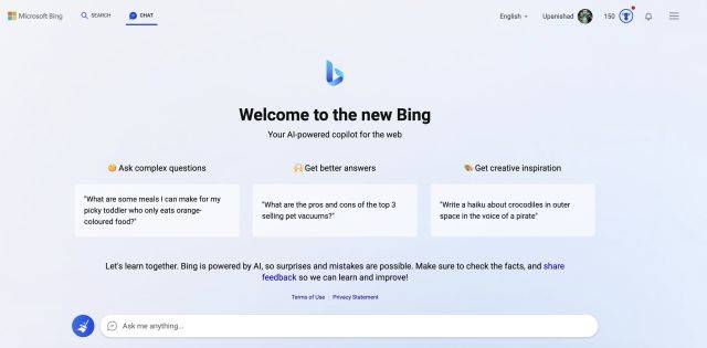 如何在任何Web浏览器中使用Bing AI聊天机器人
