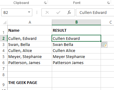 如何从 Excel 中的数字值和文本值中删除逗号