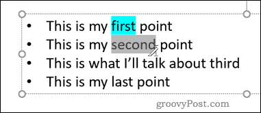 如何使用 PowerPoint 中的高亮文本特效