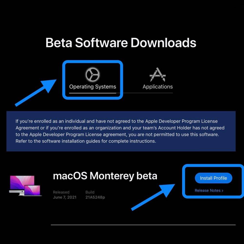 如何安装 macOS Monterey 开发者测试版