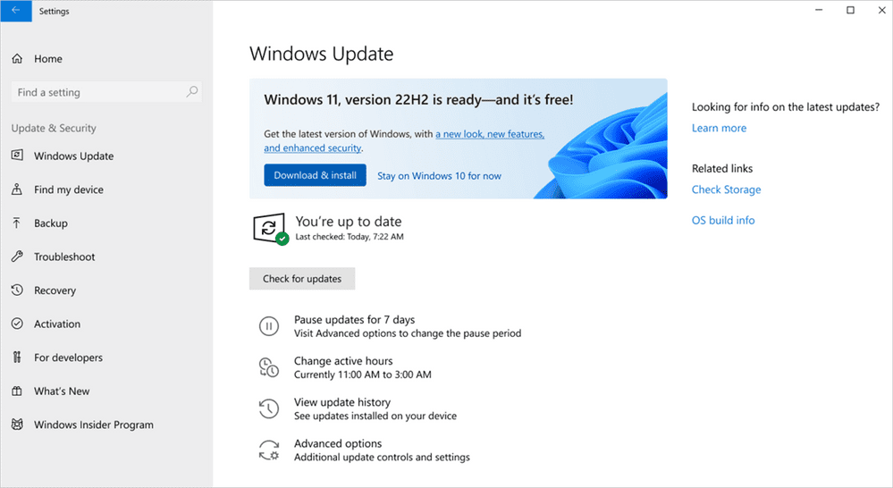 Windows 11 22H2预览版现已发布