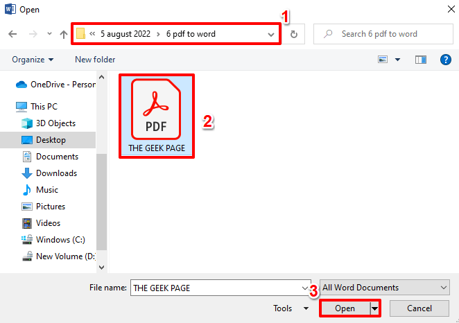 如何使用 Microsoft Word 编辑 PDF 文件