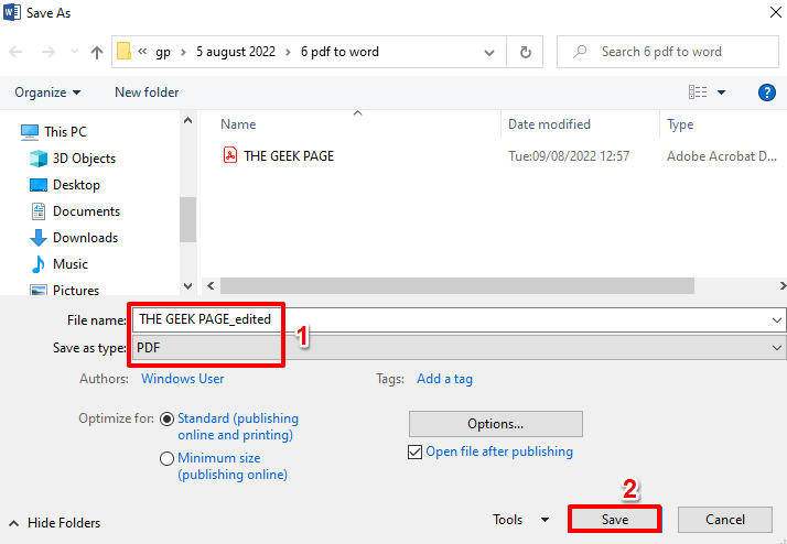 如何使用 Microsoft Word 编辑 PDF 文件