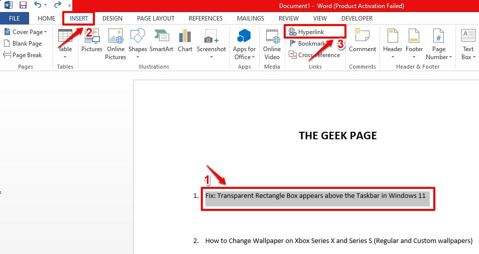 在 MS Word 中如何添加屏幕提示？