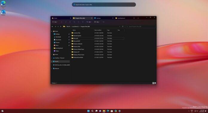 如何为文件资源管理器等添加标签：Windows 11 Build 25136
