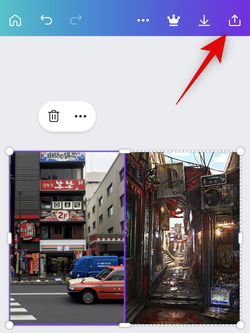 如何在 iPhone 上同时显示两张图片？