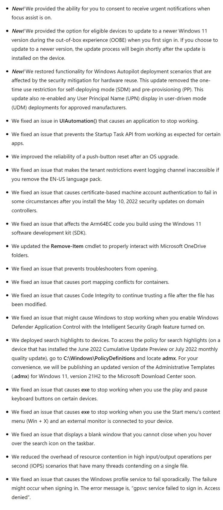 微软发布Windows 11 Build 22000.829 (KB5015882)到发行预览频道。