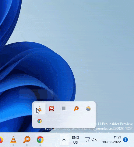 如何在 Windows 11 中启用新版任务栏图标？