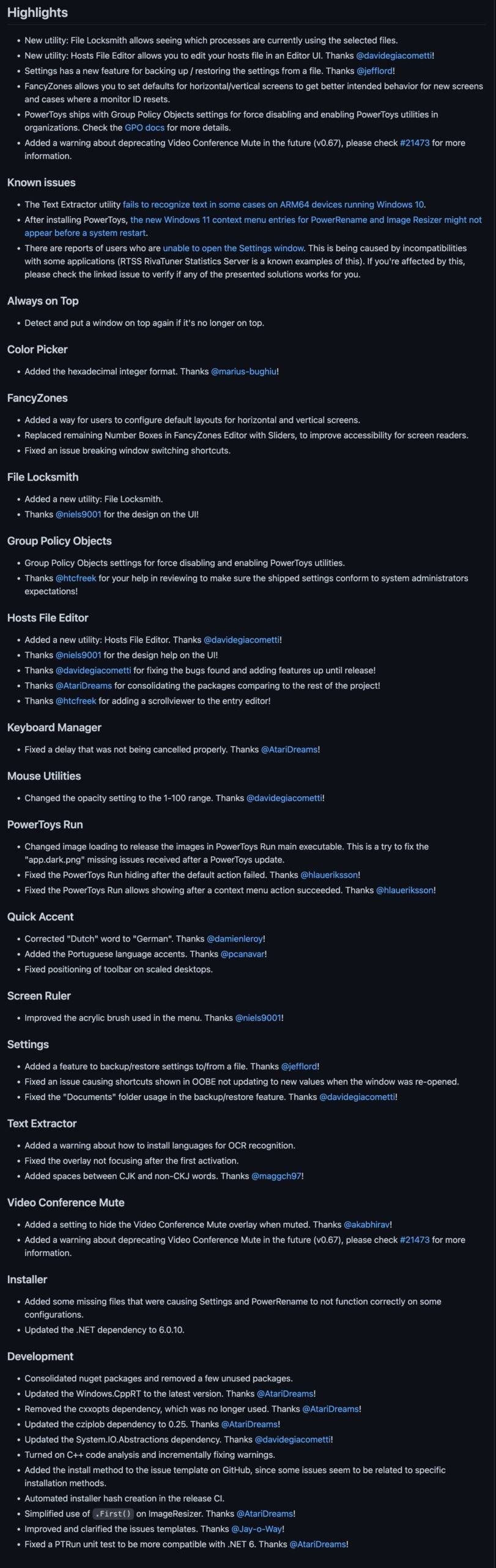 微软发布 PowerToys 0.64.0 新实用程序等