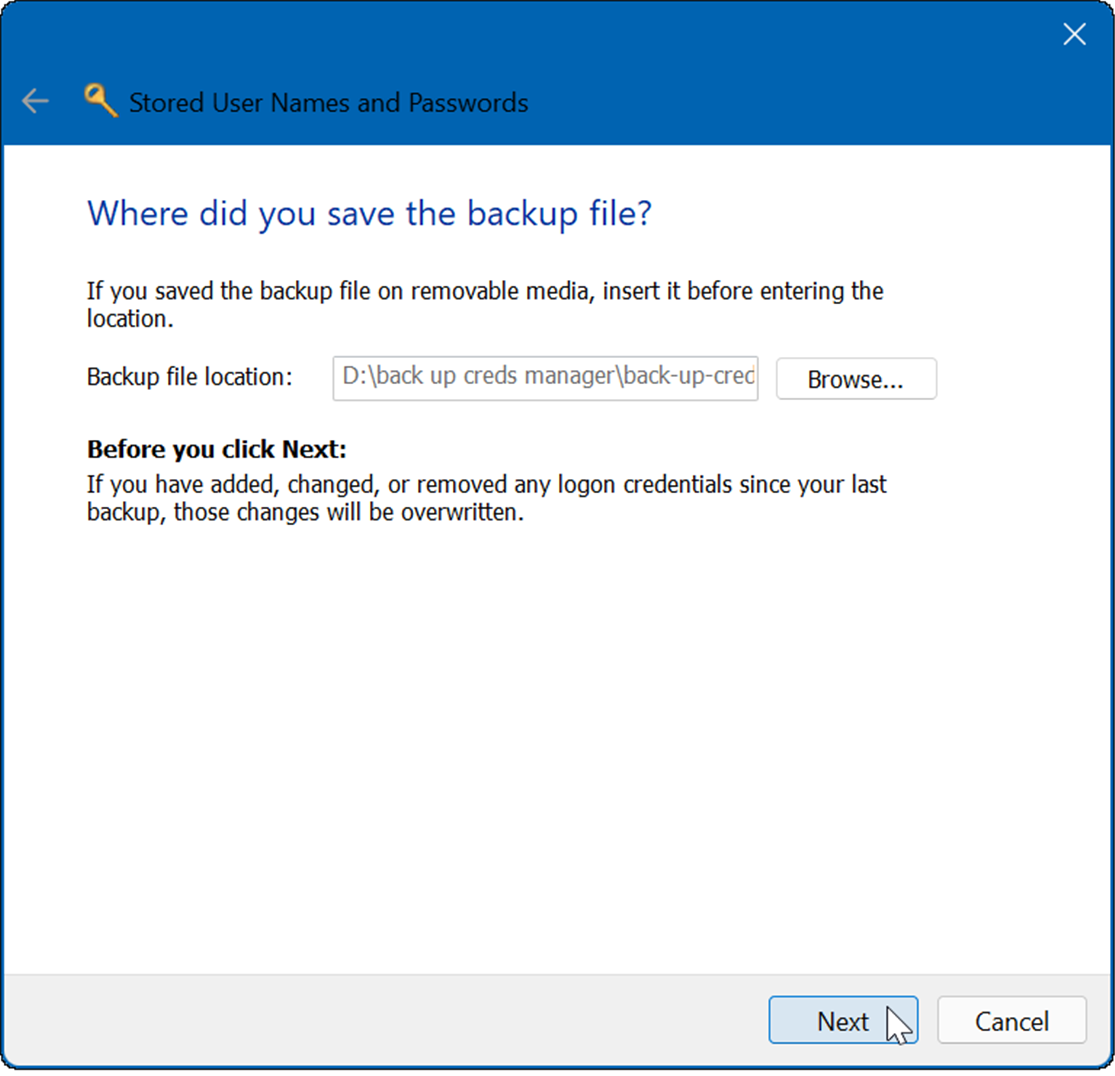 如何在 Windows 11 中使用凭据管理器存储和管理凭据