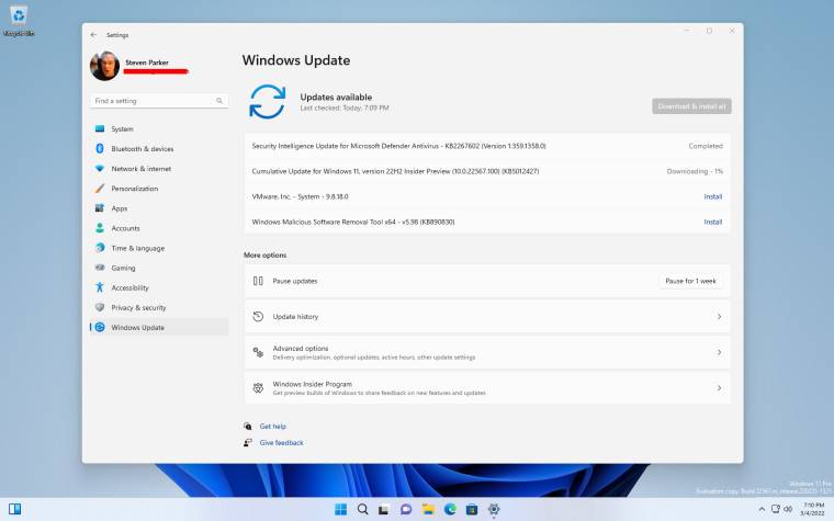 微软发布 Windows 11 Dev build 22567.100 (KB5012427) 以测试服务管道