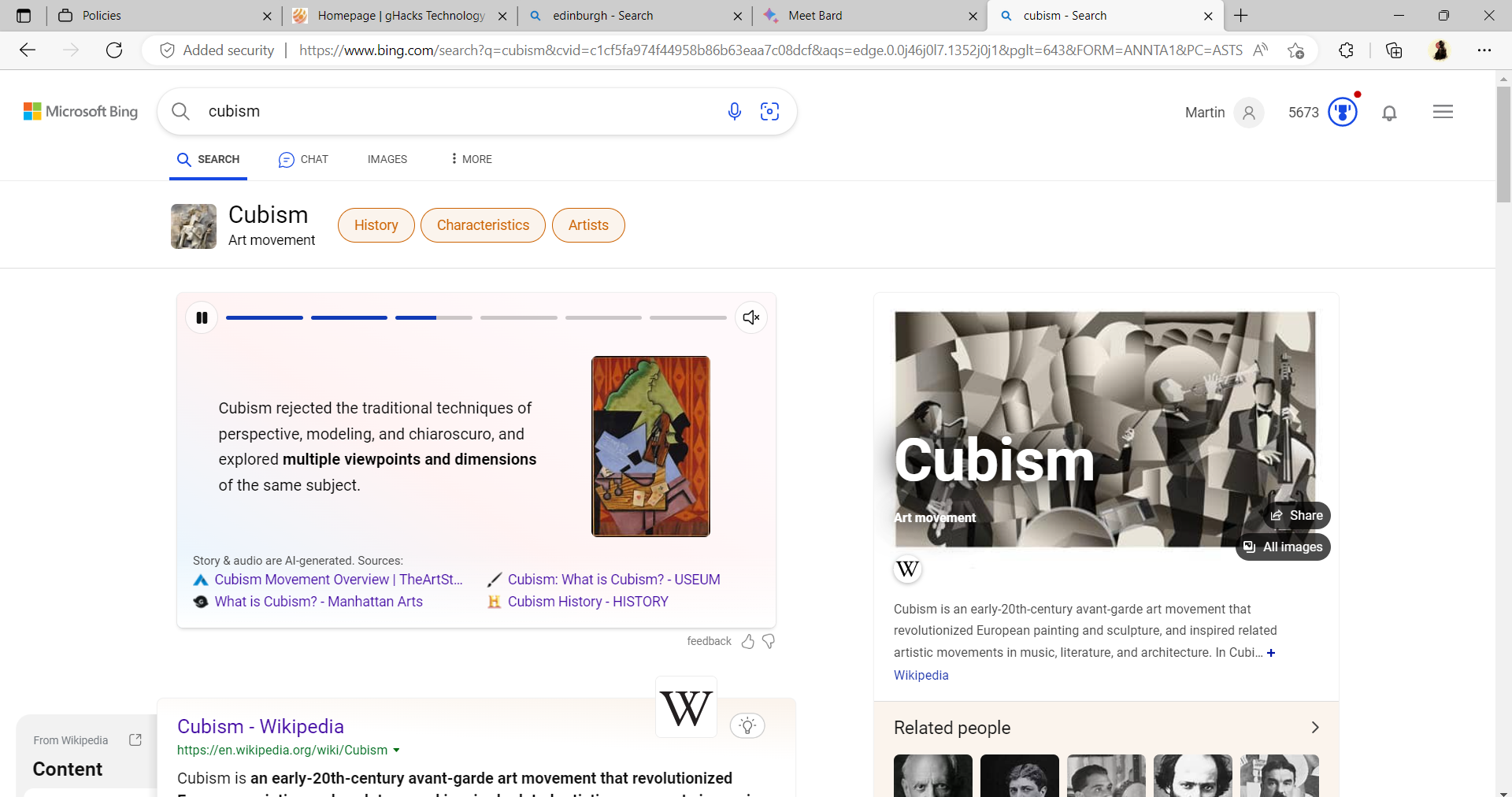 微软将 AI 生成的内容纳入 Bing 搜索结果