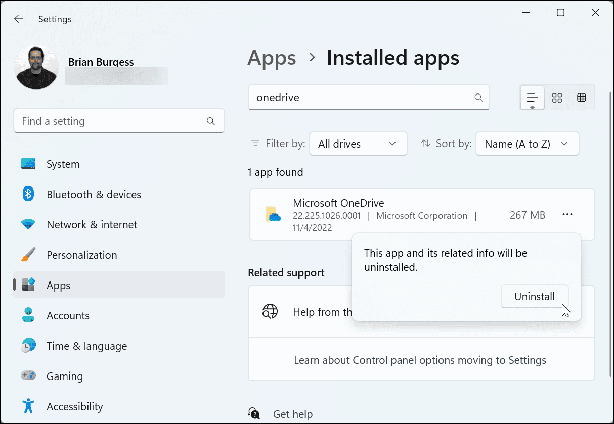 如何在 Windows 11 上禁用 OneDrive