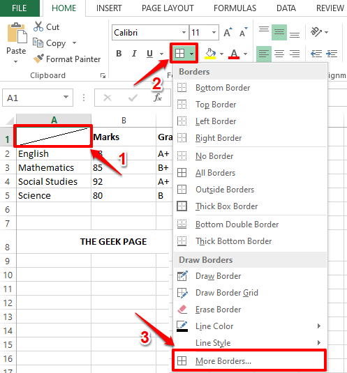 如何在 Microsoft Excel 中插入对角线？