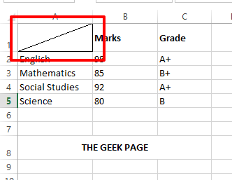 如何在 Microsoft Excel 中插入对角线？