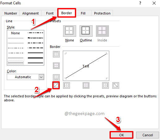 如何在 Microsoft Excel 中插入对角线？