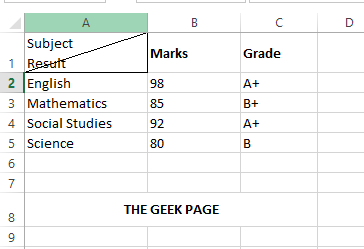 如何在 Microsoft Excel 中插入对角线？