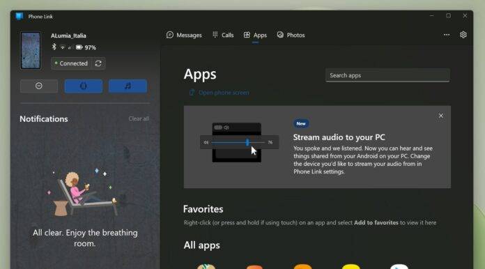 您很快就可以将 Android 手机的音频流式传输到 Windows 11
