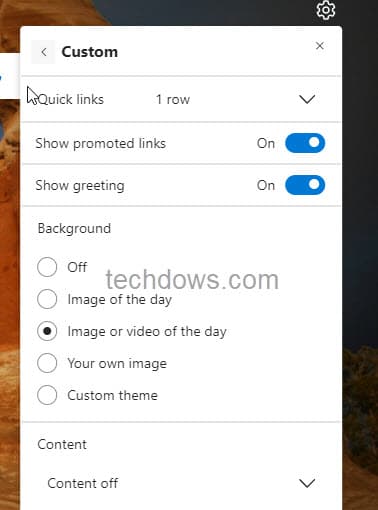 在Microsoft Edge中如何将“Today’s video”添加到新标签页？