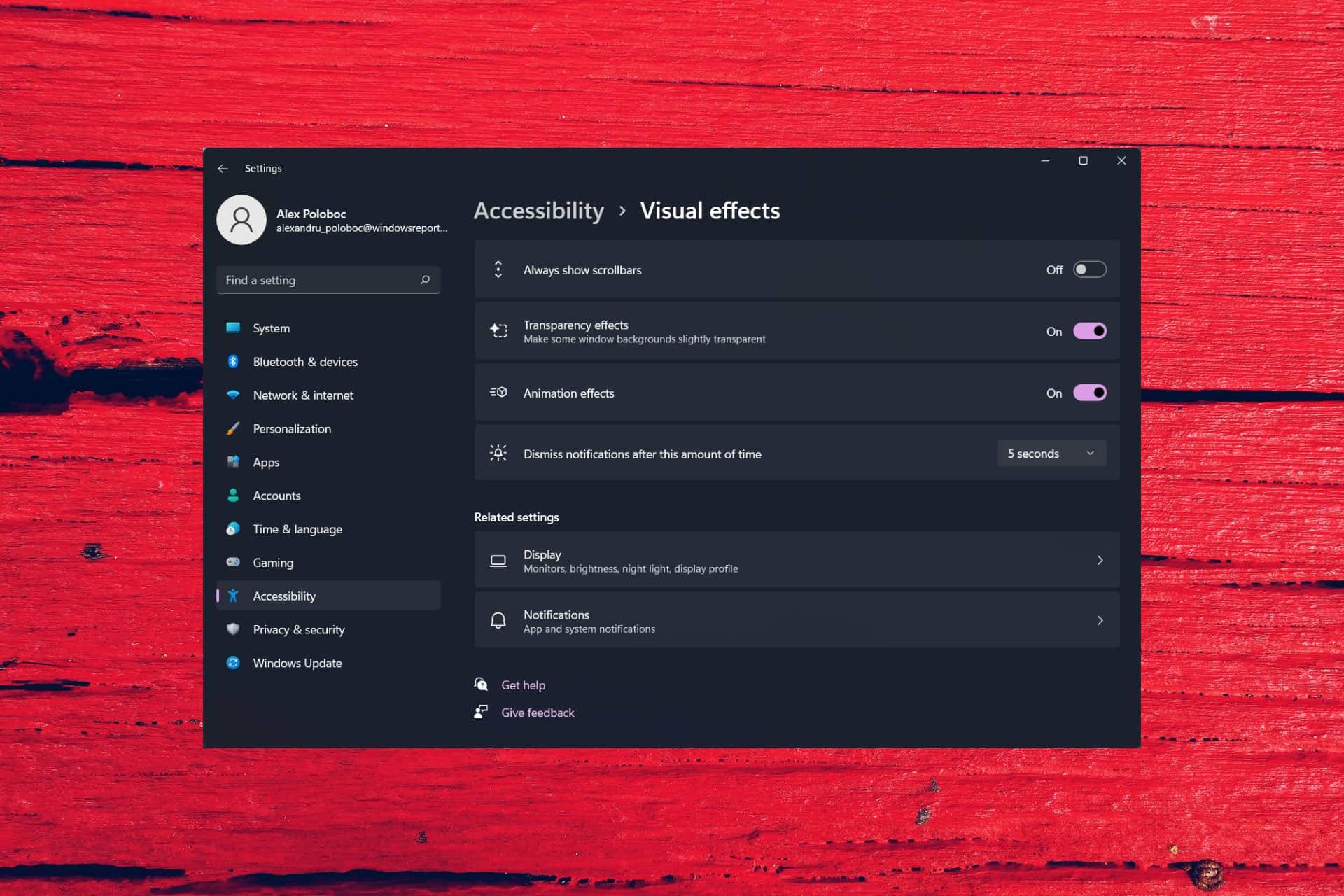 如何关闭 Windows 11 的动画效果？