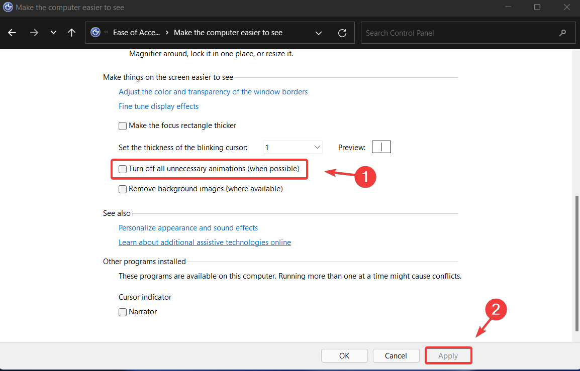 如何关闭 Windows 11 的动画效果？