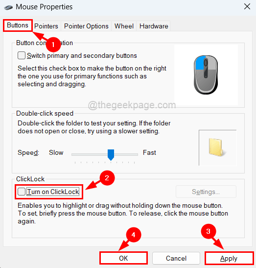 在 Windows 11 中单击鼠标时，如何取消选择所有内容？