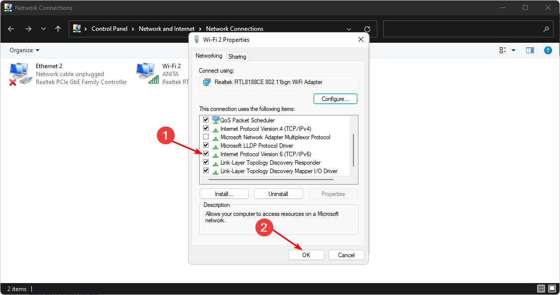 如何禁用Windows 11的IPv6？