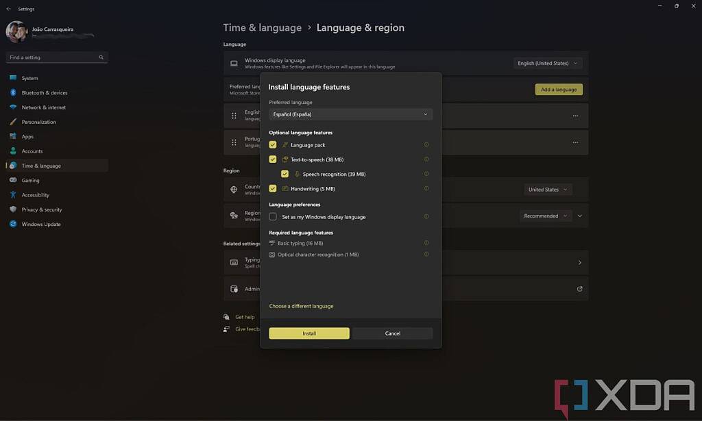 在Windows 11电脑上安装新语言的步骤