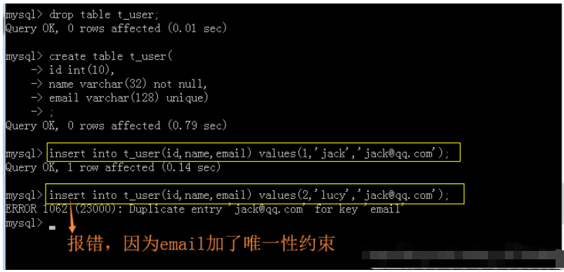 MySQL 创建表时需要注意哪些条件？