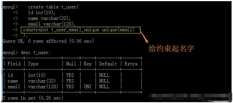 MySQL 创建表时需要注意哪些条件？
