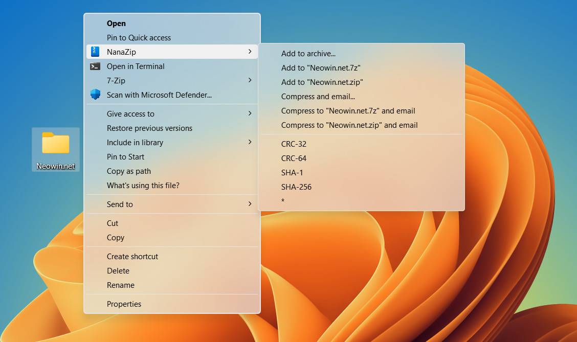 添加亚克力效果为旧版 Windows 10 和 11 上下文菜单创建一个小程序