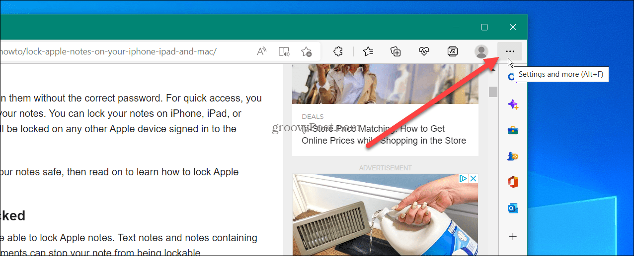 如何禁用 Microsoft Edge 的侧边栏？