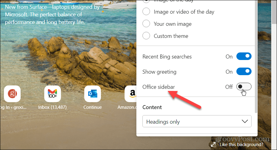 如何禁用 Microsoft Edge 的侧边栏？