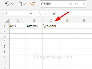 如何使用 Excel 一次创建多个文件夹