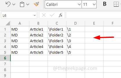 如何使用 Excel 一次创建多个文件夹