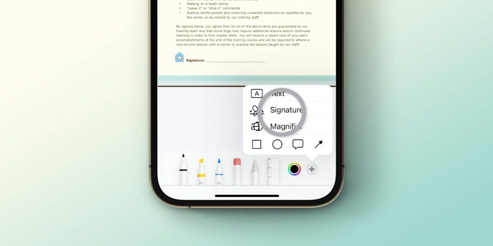 如何使用iOS设备签署文档，无需第三方应用程序