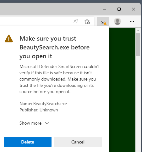如何处理 Microsoft Edge 的“未经常下载”的警告？