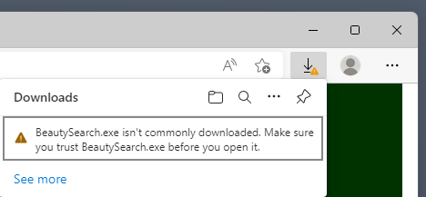 如何处理 Microsoft Edge 的“未经常下载”的警告？