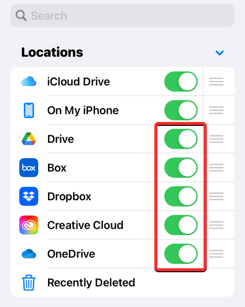 在iPhone文件应用程序中添加Google Drive、OneDrive和DropBox的方法