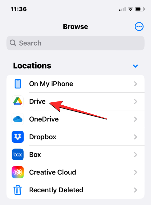 在iPhone文件应用程序中添加Google Drive、OneDrive和DropBox的方法